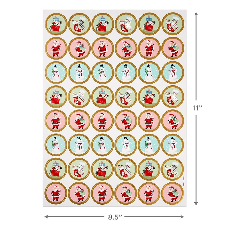 Nostalgic Winter Icons Round Christmas Seals, 2 Sheets for only USD 8.99 | Hallmark