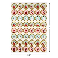 Nostalgic Winter Icons Round Christmas Seals, 2 Sheets for only USD 8.99 | Hallmark