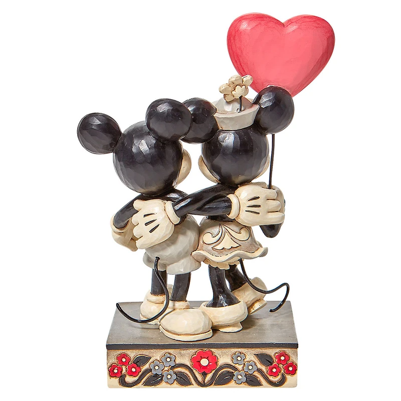 Jim Shore Disney Mickey and Minnie Heart Figurine, 7.25" for only USD 79.99 | Hallmark