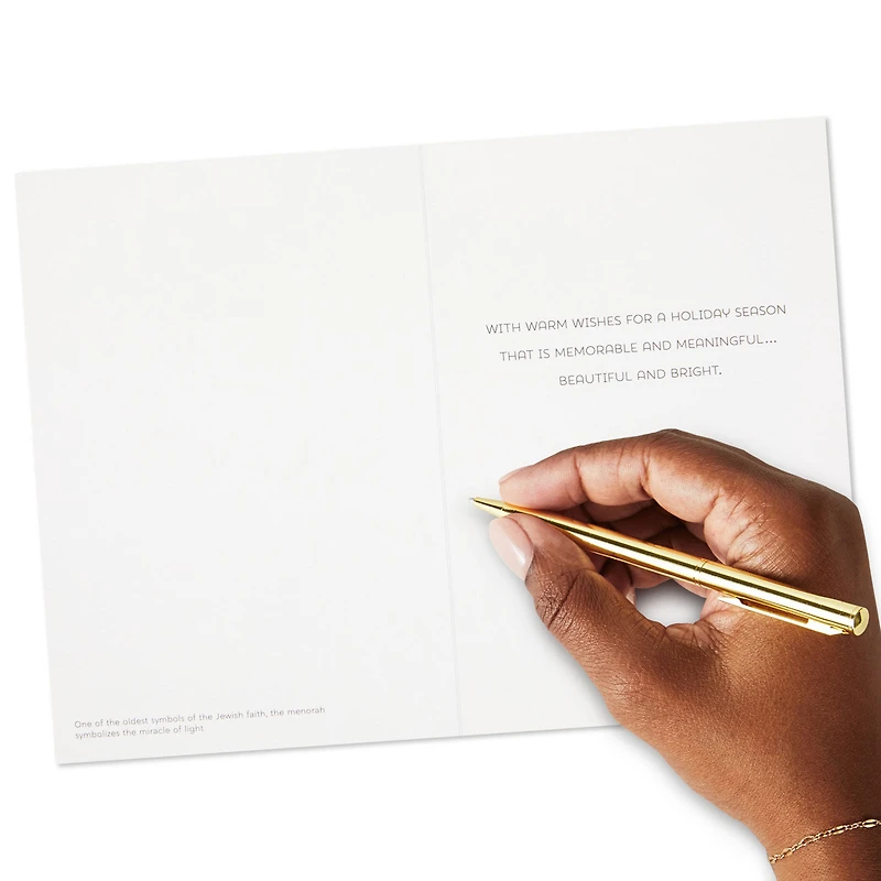 UNICEF Gold Menorah on Blue Boxed Hanukkah Cards, Pack of 12 for only USD 12.50 | Hallmark