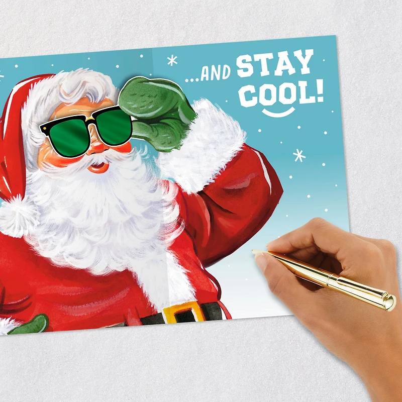 Stay Cool Santa Pop-Up Christmas Card for Nephew for only USD 3.99 | Hallmark