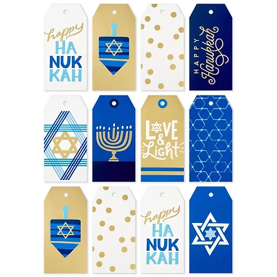 Happy Hanukkah 12-Pack Assorted Gift Tags for only USD 4.99 | Hallmark