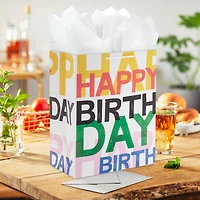 13" Layered Lettering Large Birthday Gift Bag for only USD 4.49 | Hallmark