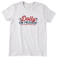 Dolly for President Heathered White Kids' T-Shirt for only USD 29.99 | Hallmark