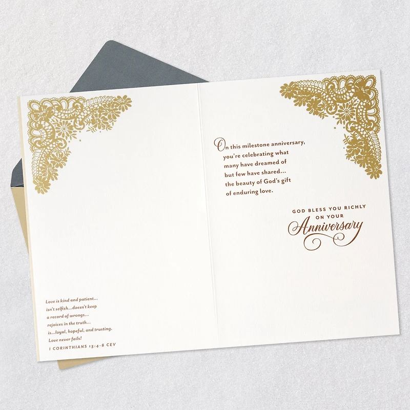 God's Gift of Enduring Love Religious 50th Anniversary Card for Couple for only USD 5.59 | Hallmark