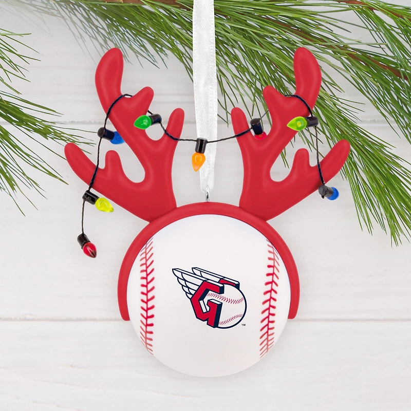 MLB Cleveland Guardians™ Reindeer Baseball Hallmark Ornament for only USD 12.99 | Hallmark