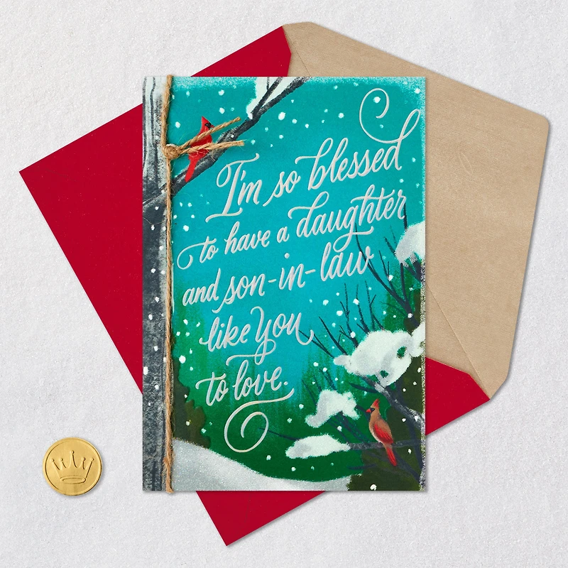 I'm So Blessed to Have You Christmas Card for Daughter and Son-in-Law for only USD 5.99 | Hallmark