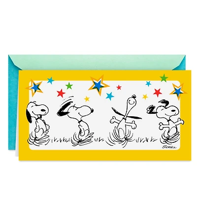 Peanuts® Snoopy Happy Dance Money Holder Graduation Card for only USD 5.99 | Hallmark