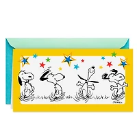 Peanuts® Snoopy Happy Dance Money Holder Graduation Card for only USD 5.99 | Hallmark