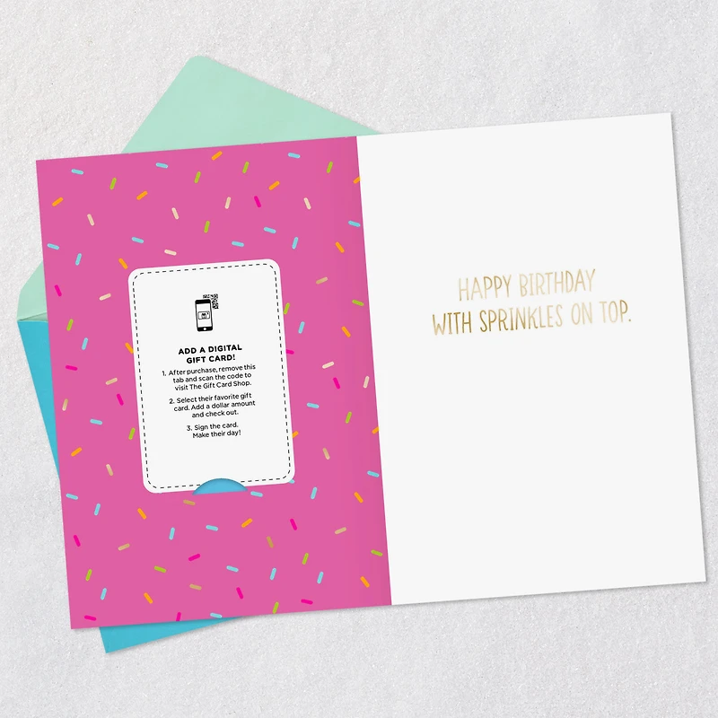 Rainbow Sprinkles Donut Gift Card Greeting Funny Birthday Card for only USD 4.99 | Hallmark