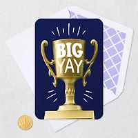 Big Yay Gold Trophy Congratulations Card for only USD 2.99 | Hallmark