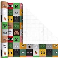 Minecraft Mobs 3-Pack Wrapping Paper Mini Roll Bundle, 45 sq. ft. total for only USD 11.99 | Hallmark