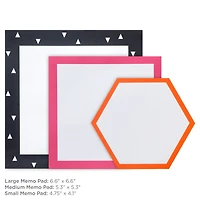 Black, Pink and Orange Memo Pad 3-Pack for only USD 13.99 | Hallmark