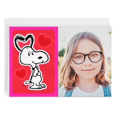 Personalized Peanuts® Snoopy and Hearts Love Photo Card for only USD 4.99 | Hallmark