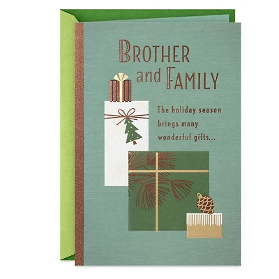 Many Wonderful Gifts Christmas Card for Brother and Family for only USD 4.99 | Hallmark