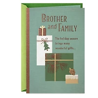 Many Wonderful Gifts Christmas Card for Brother and Family for only USD 4.99 | Hallmark