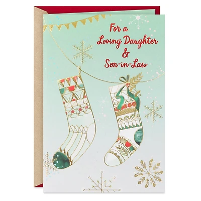 Two Stockings Christmas Card for Daughter and Son-in-Law for only USD 4.99 | Hallmark