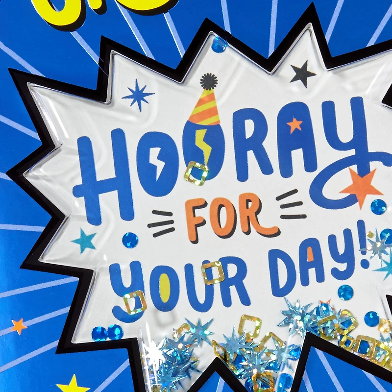 Hooray for Your Day Confetti Shaker Birthday Card for Grandson for only USD 4.99 | Hallmark