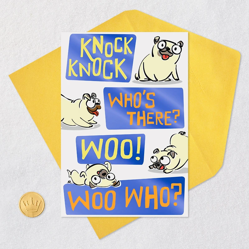 Woo Hoo Knock Knock Joke Funny Birthday Card for only USD 2.50 | Hallmark