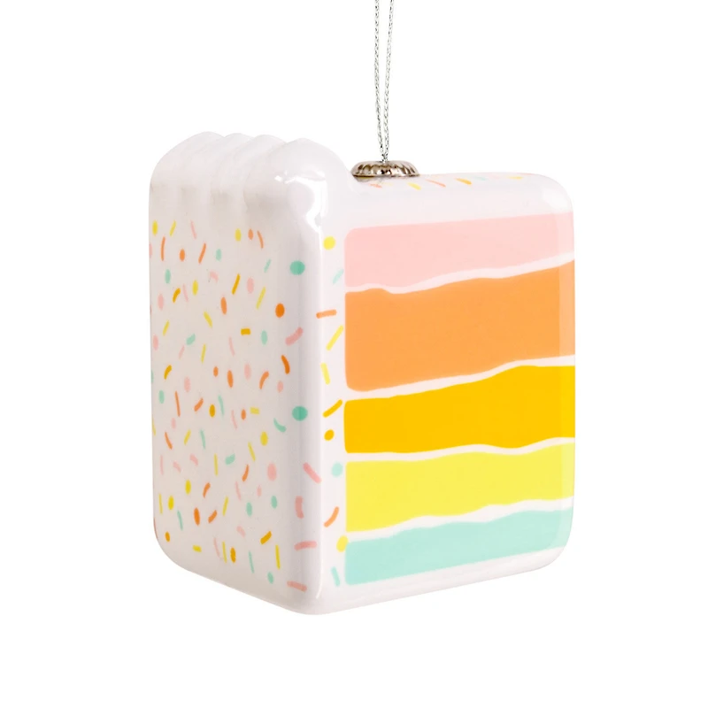 Rainbow Slice of Cake Shatterproof Hallmark Ornament for only USD 9.49 | Hallmark