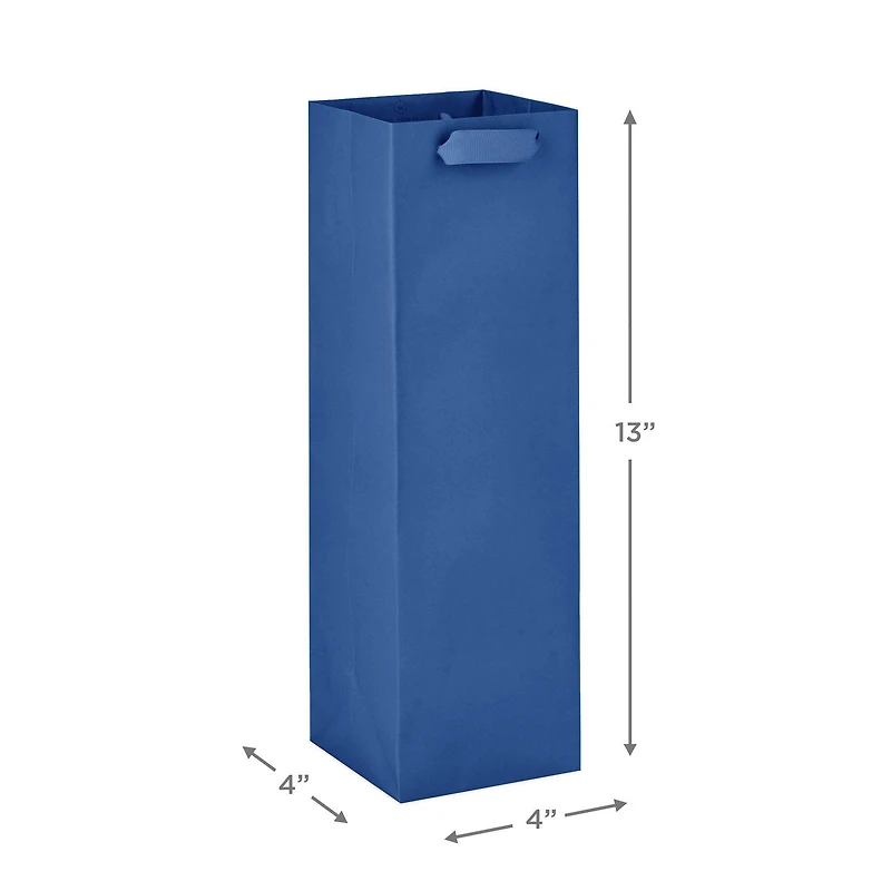 13" Solid Royal Blue Wine Gift Bag for only USD 3.49 | Hallmark