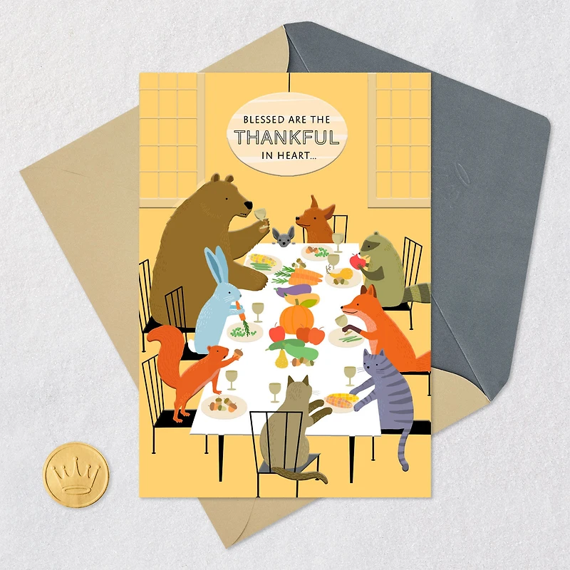 Thankful in Heart and Full in Belly Thanksgiving Card for only USD 3.99 | Hallmark