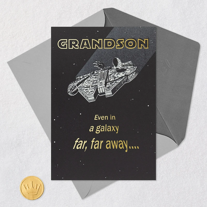 Star Wars™ Millennium Falcon™ Birthday Card for Grandson for only USD 4.59 | Hallmark