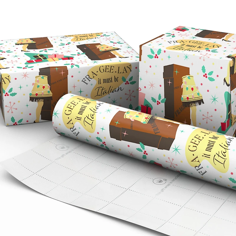 A Christmas Story™ Fra-Gee-Lay Leg Lamp Holiday Wrapping Paper, 25 sq. ft. for only USD 4.99 | Hallmark