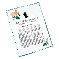 Bridgerton Lady Whistledown's Society Papers Tea Towel, 18x26 for only USD 16.99 | Hallmark