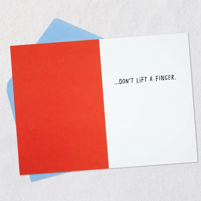 Don't Lift a Finger Dinosaur at Gym Funny Birthday Card for only USD 3.99 | Hallmark