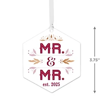 Mr. & Mr. Metal Personalized Ornament, Custom Text for only USD 17.99 | Hallmark