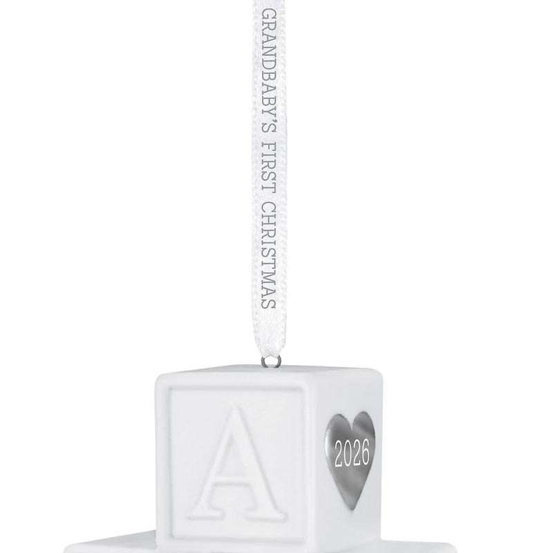 Grandbaby's First Christmas Blocks 2026 Porcelain Ornament for only USD 30.99 | Hallmark