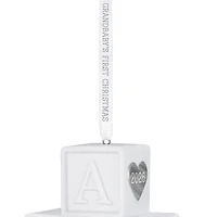 Grandbaby's First Christmas Blocks 2026 Porcelain Ornament for only USD 30.99 | Hallmark