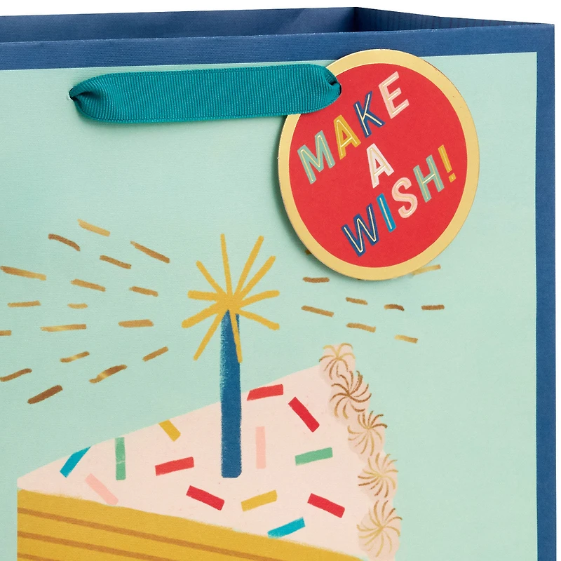 13" Candle and Cake Slice Large Birthday Gift Bag for only USD 4.99 | Hallmark
