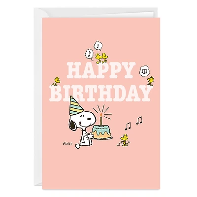 Peanuts® Cute Snoopy Party Custom Birthday Card for only USD 4.99 | Hallmark