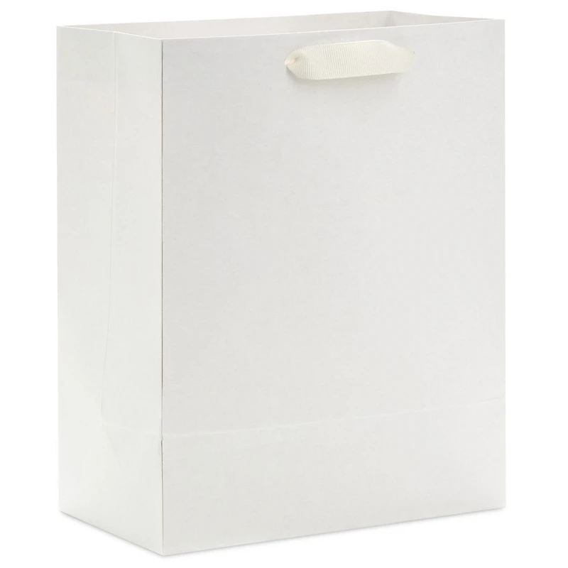 9.6" Solid White Medium Gift Bag for only USD 3.49 | Hallmark