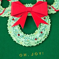 Hallmark + Disney Holiday Ever After Mickey Wreath Christmas Card for only USD 7.59 | Hallmark