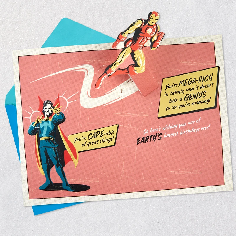 Marvel Avengers One Super Son Pop-Up Birthday Card for only USD 6.99 | Hallmark