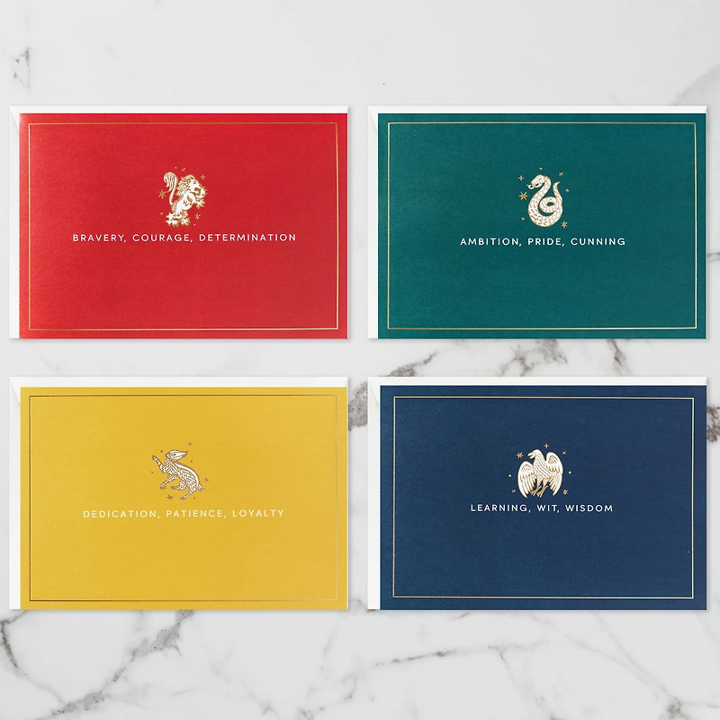 Harry Potter™ House Crests 3D Pop-Up Cards, Pack of 4 for only USD 21.99 | Hallmark