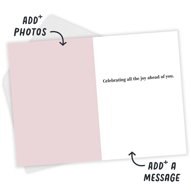 Instant Photo on Pink Happy Custom Card for only USD 4.99 | Hallmark