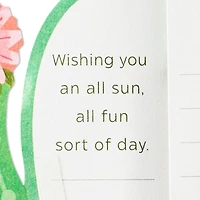 All Sun, All Fun Flowering Cactus Honeycomb 3D Pop-Up Card for only USD 6.99 | Hallmark