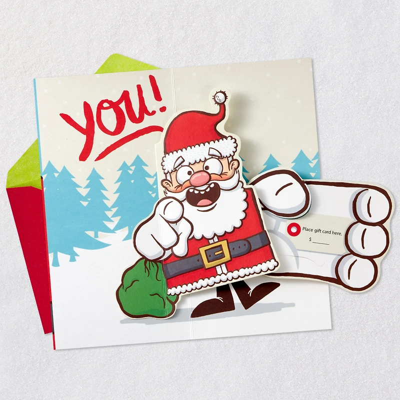 Making a Donation Santa Funny Pop-Up Money Holder Christmas Card for only USD 4.99 | Hallmark