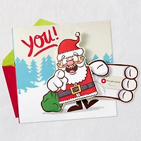 Making a Donation Santa Funny Pop-Up Money Holder Christmas Card for only USD 4.99 | Hallmark