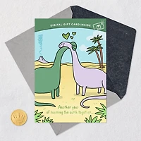 Hugging Dinosaurs Gift Card Greeting Funny Anniversary Card for only USD 4.99 | Hallmark