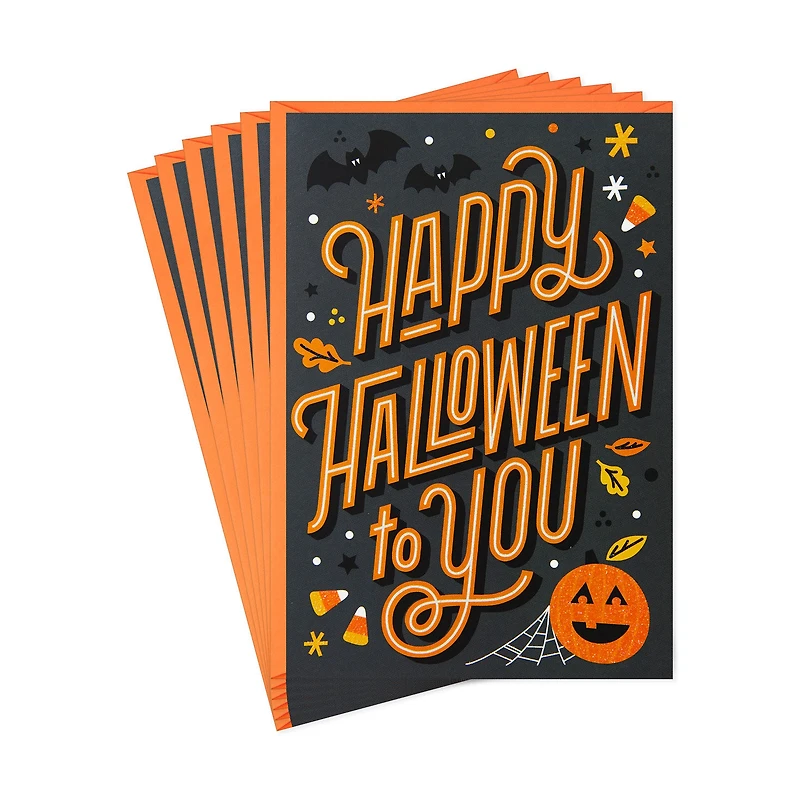 Candy Corn and Sparkles Halloween Cards, Pack of 6 for only USD 5.99 | Hallmark
