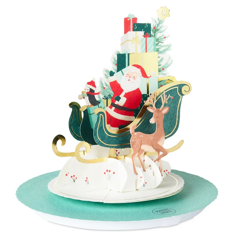 Santa Feel the Joy All Year Round Musical 3D Pop-Up Christmas Card With Motion for only USD 14.99 | Hallmark