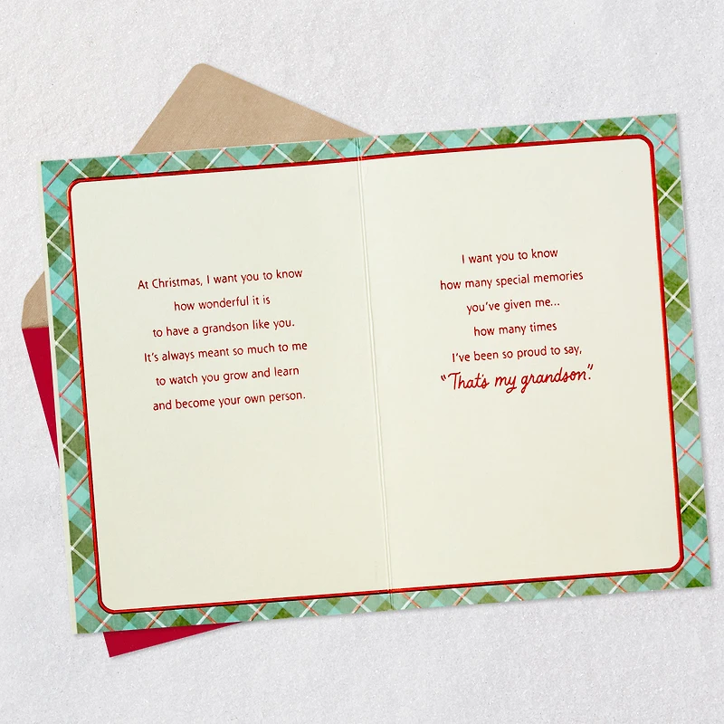 Love Put Into Words Christmas Card for Grandson for only USD 5.99 | Hallmark