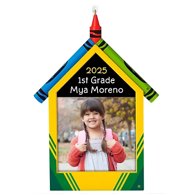 Crayola® Schoolhouse Personalized Ornament, Custom Photo and Text for only USD 30.99 | Hallmark