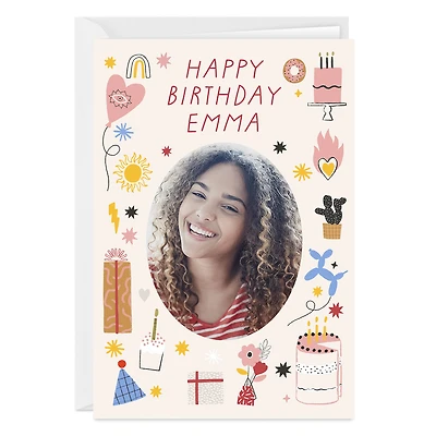 Personalized Party Icons Birthday Photo Card for only USD 4.99 | Hallmark
