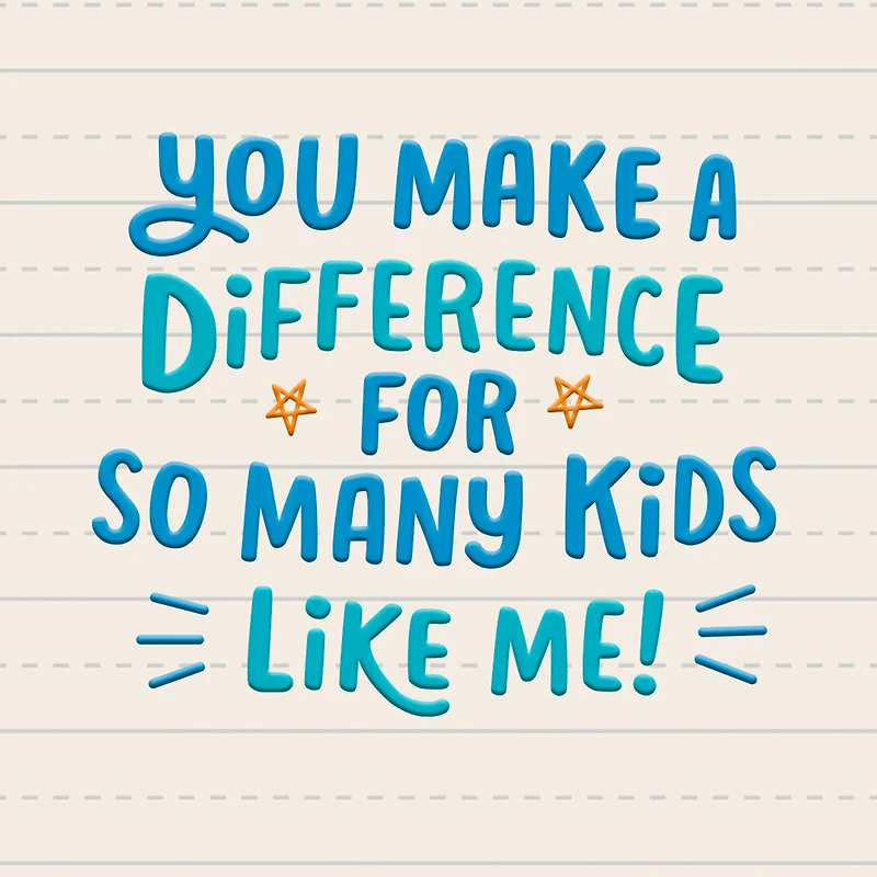 You Make School Great Thank You Card From Kids for only USD 2.99 | Hallmark